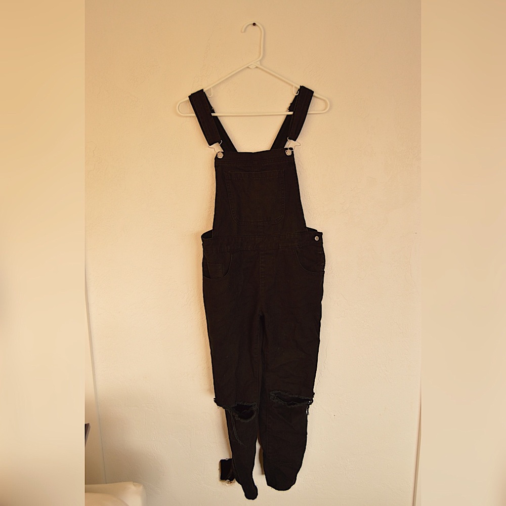 Black overalls